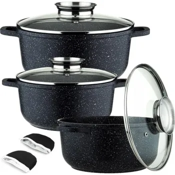 Sada nádobí Sada hrnců Elitehoff PREMIUM hliníková 6 ks