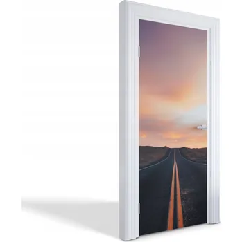 Fototapeta Dekorativní samolepka na dveře, skříň nebo nábytek - Cesta za soumraku, 85x205 cm