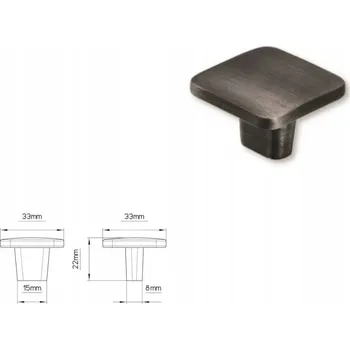 Nábytková úchytka SIRO 2438-32ZN75 efekt kartáčovaného železa