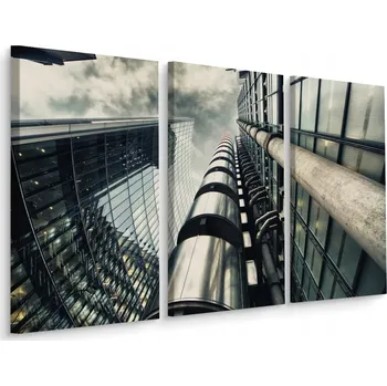 Obraz Obraz TRYPTYCH Moderní Mrakodrapy 3D Efekt 60x40