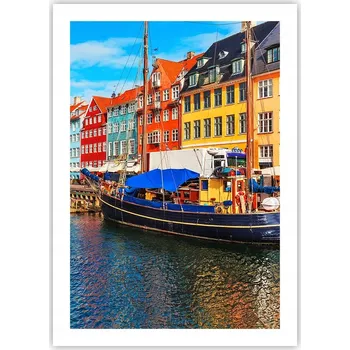 Obraz Plakát bez rámu do obývacího pokoje ložnice 50x70 Kodaň moderní módní obraz