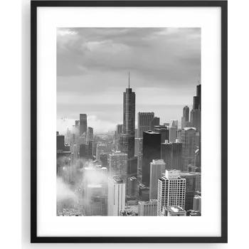 Obraz Obraz plakát na zeď v černém rámu 40x50 architektura plakáty do obýváku