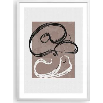 Obraz Plakát v bílém rámu do obýváku ložnice 50x70 minimalismus moderní obraz