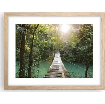 Obraz Obraz plakát v rámu světlý dub do obýváku 40x30 krajina foto na zeď