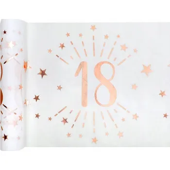 Prostěradlo Běžec na stůl Santex s potiskem k 18. narozeninám, 500 cm