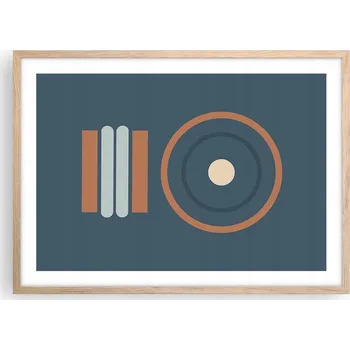 Obraz Plakát v rámu světlý dub obývací pokoj ložnice 70x50 abstrakce moderní obraz