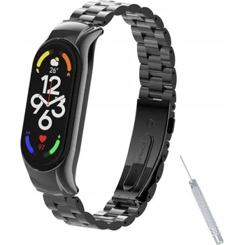 Náramek Bransoleta mi band 7 CZARNA pro Xiaomi 15mm, černý