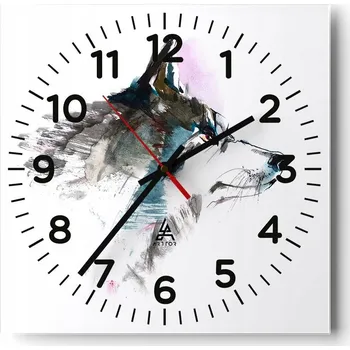 Hodiny Nástěnné hodiny do obýváku 40x40 Abstrakce Tiché hodiny Skleněné hodiny Bez hlučnosti