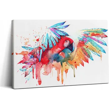 Obraz Fotoobraz na plátně Efektní do obývacího pokoje Papoušek Červený 30x20 cm