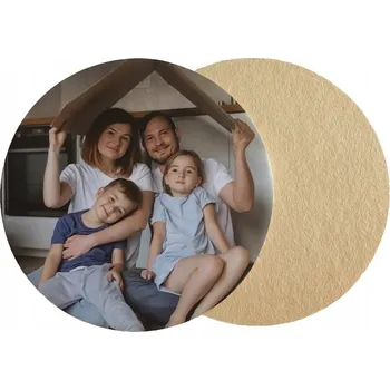 Foto Podložka Kartonová Pod Šálek Hrnky Kulatá 9 Cm s Fotkou. Fotopodložka