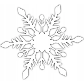 Vánoční dekorace Nálepka Sněhová Vločka Vločka Hvězdička 18 cm