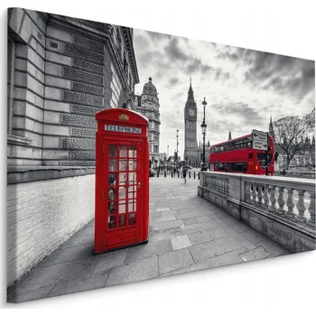 Obraz Obraz LONDÝN Telefonní Budka Dekorace 3D 90x60