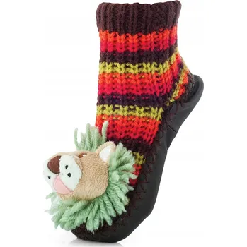 Dívčí bačkory Atraktivní dětské papuče s gumou, vícebarevné, velikost 24