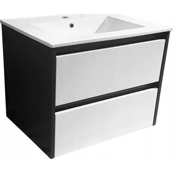 Koupelnový nábytek BPS-koupelny Koupelnová skříňka s keramickým umyvadlem Naturo 80