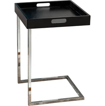 Servírovací stolek Odkládací stolek Ciano 40 x 60 x 40 cm černý/chrom
