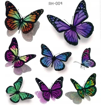 Odstranitelné tetování Smyvatelné tetování pro děti MOTÝLI RH004