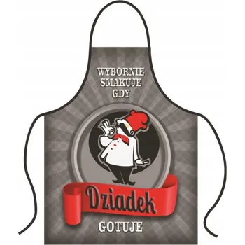 Kuchyňská zástěra SUPER Zástěra Děda Vaří F81BZ Zástěrka Dárek