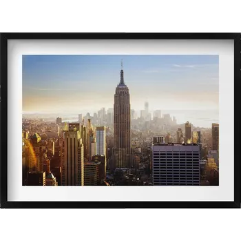 Obraz Ozdobný nástěnný obraz v rámu do obýváku Mrakodrapy New Yorku USA 70x50 cm