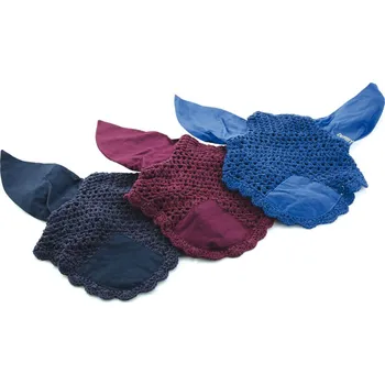 Koňská maska proti hmyzu Čabraka bavlněná Unita Derby, bílá