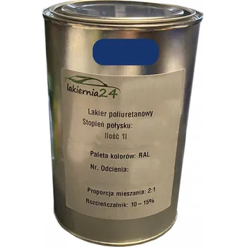 Lak na dřevo Barva Polyuretanová průmyslová barva, polyuretanový lak 1l lesk 2:1 RAL 5000