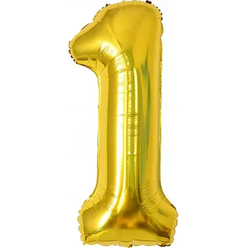 Balónek FÓLIOVÝ BALÓNEK ČÍSLICE 1, 100 CM (40 PALCŮ) - NAROZENINY