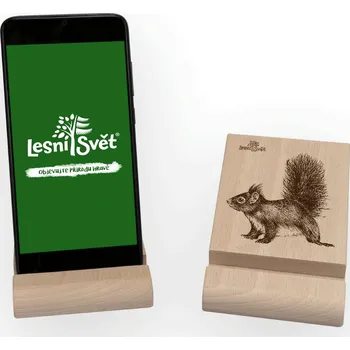 Lesní svět Stojánek na mobil a tablet L - Veverka