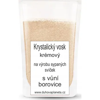 Svíčka Krystalický vosk s vůní borovice krémový, Hmotnost: 1 kg