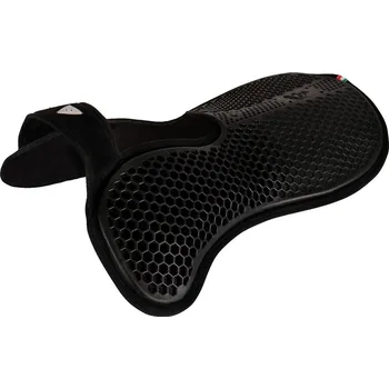 Acavallo podložka Hexa gel/semiš, tenká, zesílení vpředu, modrá