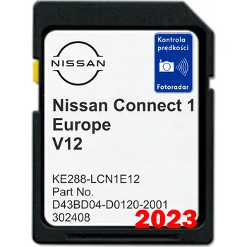 IP kamera Mapa pro navigaci Nissan Connect 1 Evropa v12 2023 na SD kartě