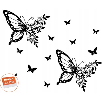 Obraz Naklejka na ścianę dekoracyjna z fólie - motýli