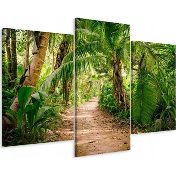 Obraz Obraz tryptych Stezka v džungli Příroda 3D 90x60