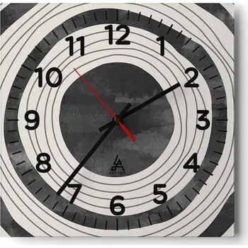 Hodiny Nástěnné hodiny do obýváku 40x40 Kola Tichý chod Skleněné hodiny Stylové