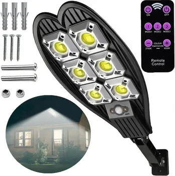 Venkovní osvětlení Pouliční lampa 600 W 7000 lm na baterie / solární napájení