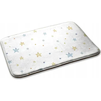 Koberec Běhoun XXL Koberec do dětského pokoje Hvězdy a puntíky 90x60 cm