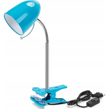Lampička MODRÁ NASTAVITELNÁ STOLNÍ LAMPA E27 NA PSACÍ STŮL Aigostar