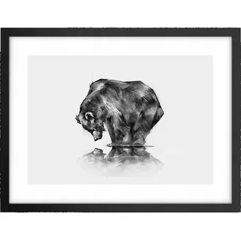 Obraz Obraz plakát v černém rámu do obýváku 40x30 abstrakce foto na zeď