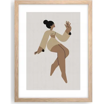 Obraz Obraz plakát v rámu světlý dub do obýváku 30x40 moderní foto na zeď