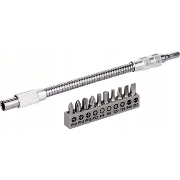 Vrták BOSCH FLEXIBILNÍ PRODLOUŽENÍ PRO ŠROUBOVÁK + SADÁ KONCOVEK