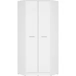 BRW Nepo Plus rohová šatní skříň SZFN2D Bílá