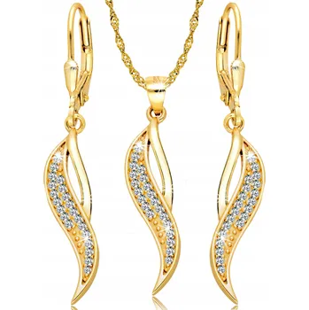 Souprava šperků Sada šperků Euforia zlatá stříbro pozlacené se zirkony