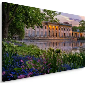 Obraz Obraz na plátně Varšava PALÁC 3D květiny 70x50
