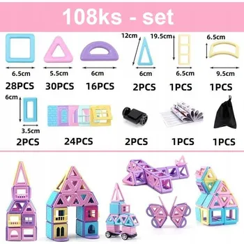 ostatní stavebnice Magnetic Building Blocks