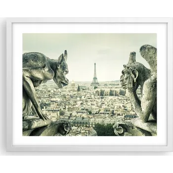 Obraz Obraz plakát na zeď v bílém rámu 50x40 město foto plakáty do obýváku