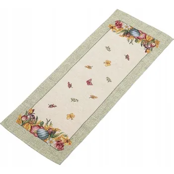 Prostěradlo Běžec béžový, odstíny zelené, vícebarevný 98 x 36 cm