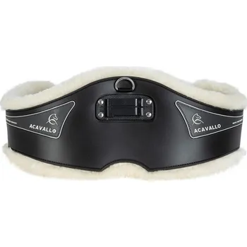 Podbřišník Skokový podbřišník Acavallo gelový s pvc a vlnou, 135cm, tmavě hnědá