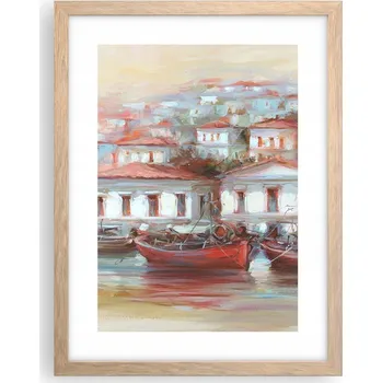 Obraz Obraz plakát v rámu světlý dub do obýváku 30x40 architektura na zeď