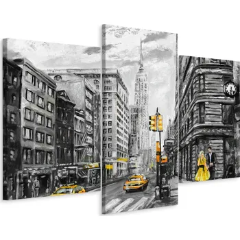 Obraz 3dílný obraz Dekor 3D NYC Amerika 3D 120x80