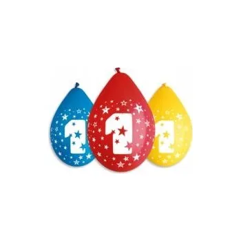 Balónek Závěsné balónky Gemar číslice 1 30 cm 5 kusů