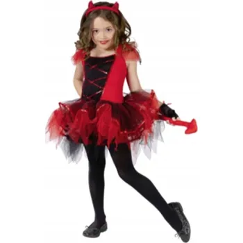 Karnevalový kostým vánoční kostým Čertice na Halloween vel. 12 122-128