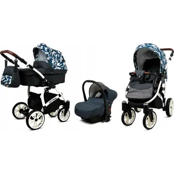 Kočárek Dětský kočárek 3v1 BabyLux Optimal: sportovní kočárek, hluboká korba a autosedačka